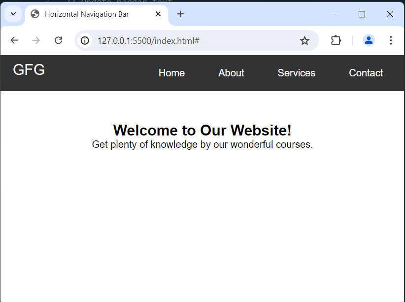 HTML'de Basit Navigasyon Çubuğu Nasıl Yapılır